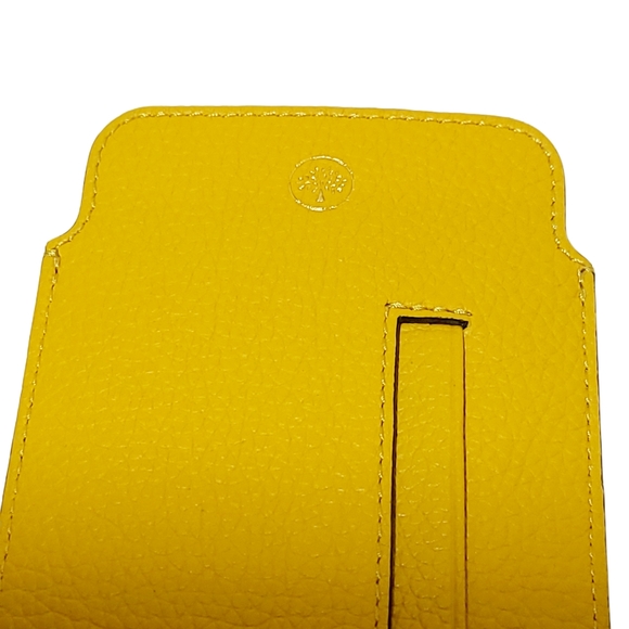 Mulberry Iphone Cover CC Slip Small classic Grain Card Holder Deep Amber NIB - Picture 5 of 6